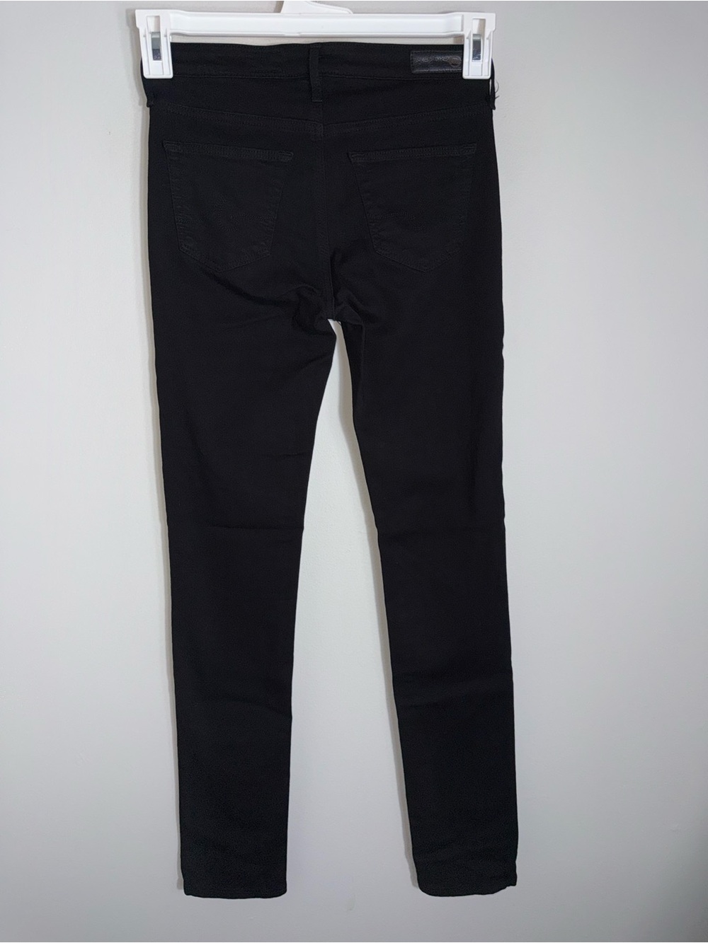 Adriano Goldschmied AG Mid-Rise Stevie Slim Straight Black Jeans-Size 24R - Picture 6 of 8